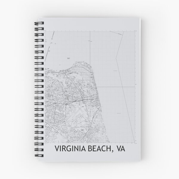 Item preview, Virginia Beach, VA Quad Topographical Map Grey designed and sold by PGHPhotoCo.