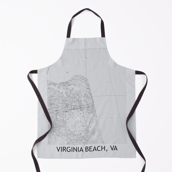 Item preview, Virginia Beach, VA Quad Topographical Map Grey designed and sold by PGHPhotoCo.