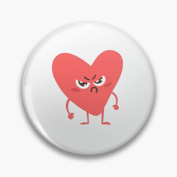 Item preview, Angry valentine heart emoji designed and sold by Cocodek.