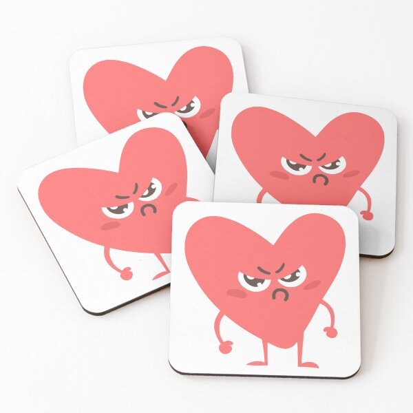 Item preview, Angry valentine heart emoji designed and sold by Cocodek.