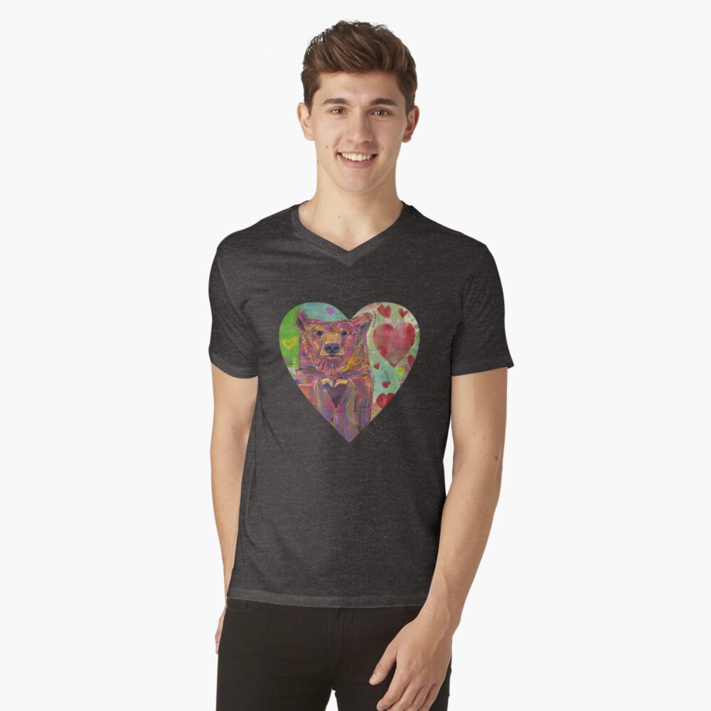 Item preview, V-Neck T-Shirt designed and sold by gwennpaints.