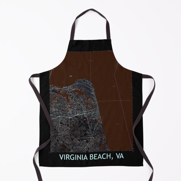 Item preview, Virginia Beach, VA Quad Topographical Map Dark designed and sold by PGHPhotoCo.