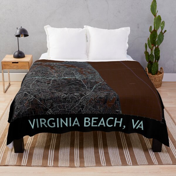 Item preview, Virginia Beach, VA Quad Topographical Map Dark designed and sold by PGHPhotoCo.