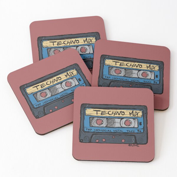 Item preview, Techno Mix - cassette with the most beautiful love songs from the past designed and sold by emm-j.