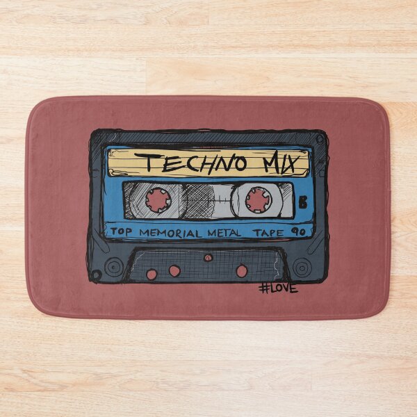 Item preview, Techno Mix - cassette with the most beautiful love songs from the past designed and sold by emm-j.