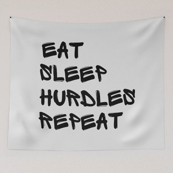 Item preview, Eat Sleep Hurdles Repeat designed and sold by stuff-n-stuff.