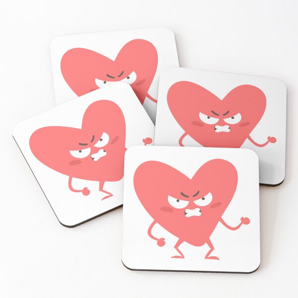 Item preview, Angry heart emoji designed and sold by Cocodek.