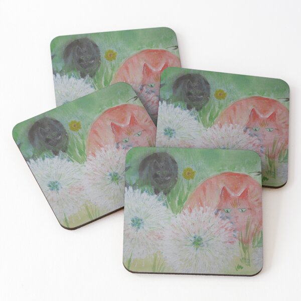 Item preview, Ginger Tom and Black Cat in the Dandelions designed and sold by Juliejart.