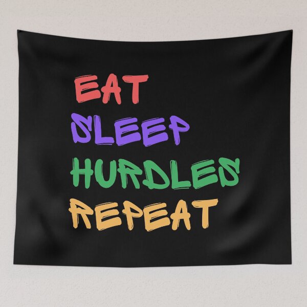 Item preview, Eat Sleep Hurdles Repeat designed and sold by stuff-n-stuff.