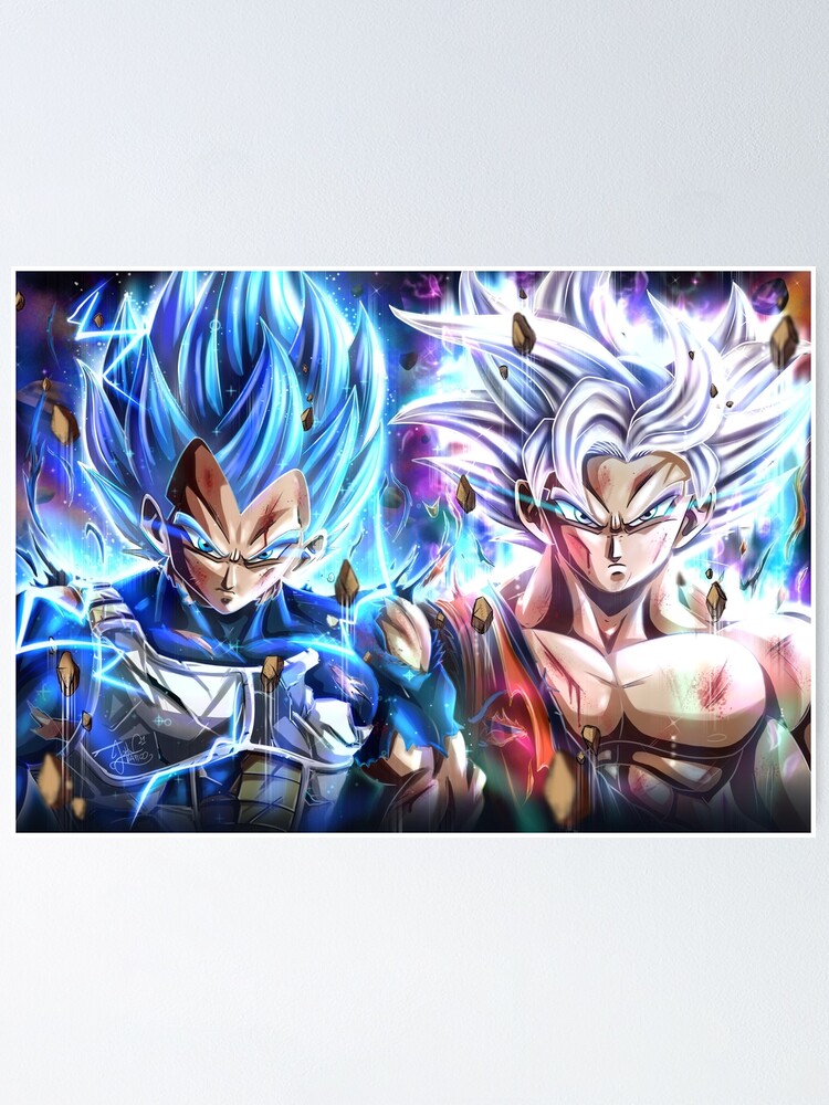 DBZ Goku Vegeta Piccolo Majin Wall Art - Dragon Ball Z Merch