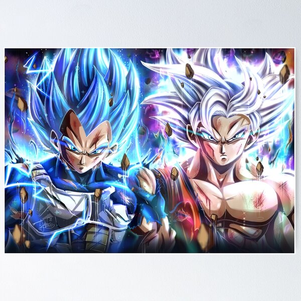 Attack of Vegeta blue Poster by Hyper Twenty - Fine Art America