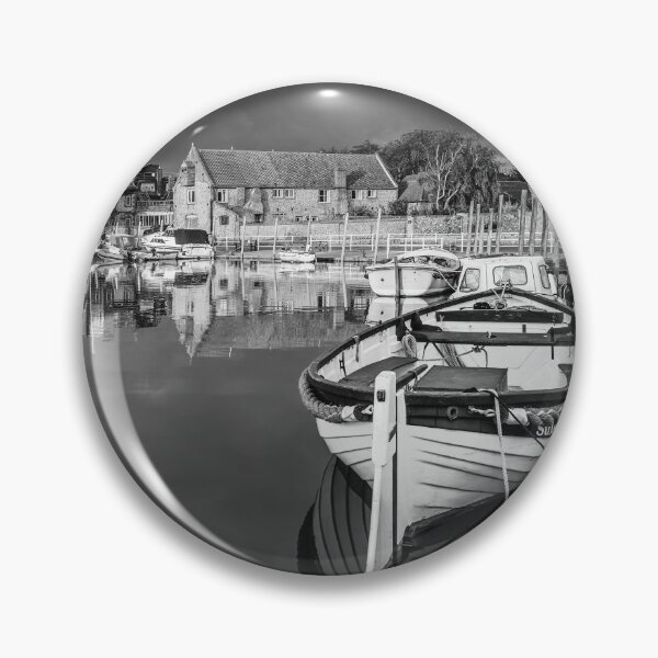 Item preview, Reflections at Blakeney Harbour Norfolk Monochrome designed and sold by dp-images.
