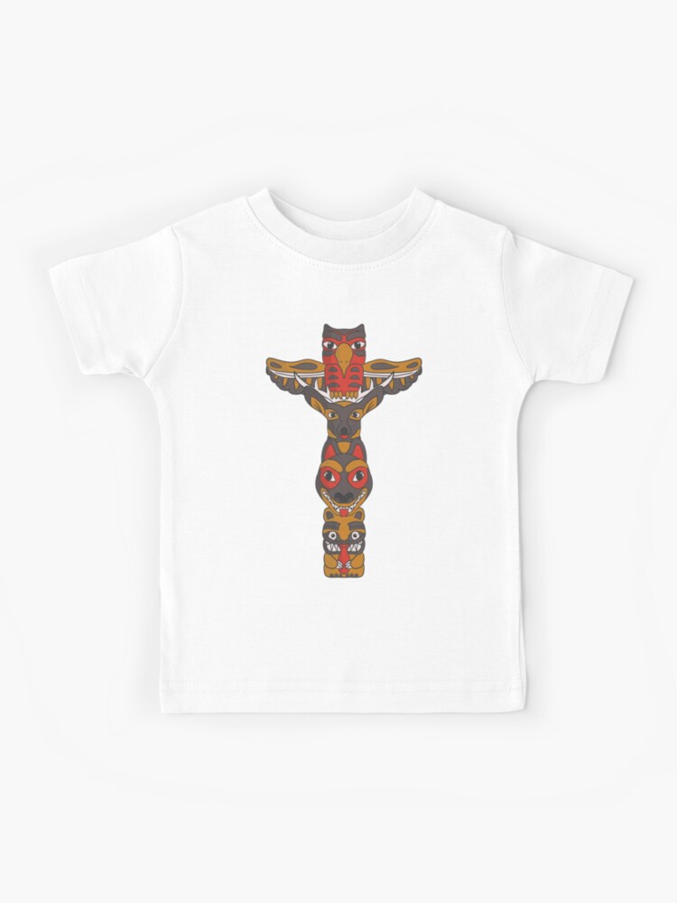 Animal totem pole Kids T-Shirt for Sale by ArtisanAaron