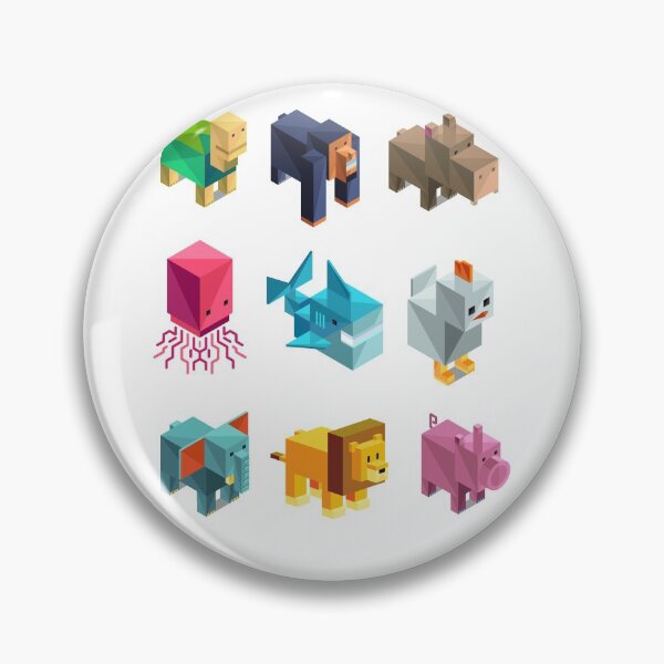 Item preview, Minecraft Style Animals Sticker Pack designed and sold by DavesAccount.