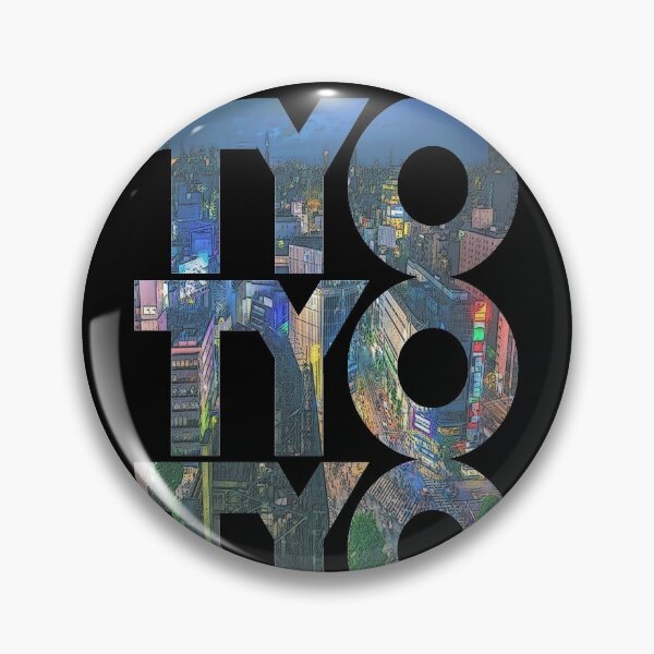 Item preview, Tokyo, Japan TYO Cityscape Repeating Pattern designed and sold by CrabbyLobster.