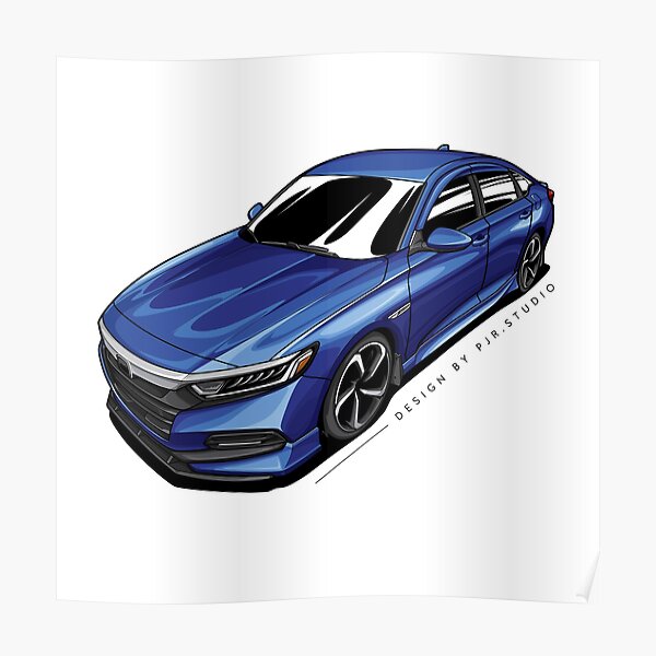 Accord gen 10 blue Poster