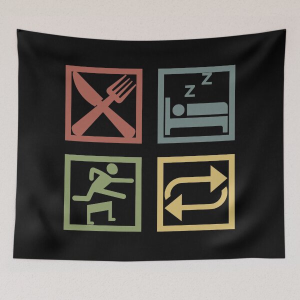 Item preview, Eat Sleep Hurdles Repeat designed and sold by stuff-n-stuff.