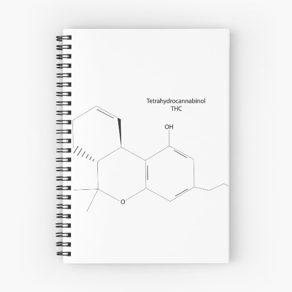 Artikelvorschau, Tetrahydrocannabinol THC. Cannabis entworfen und verkauft von TaniaArtDesign.