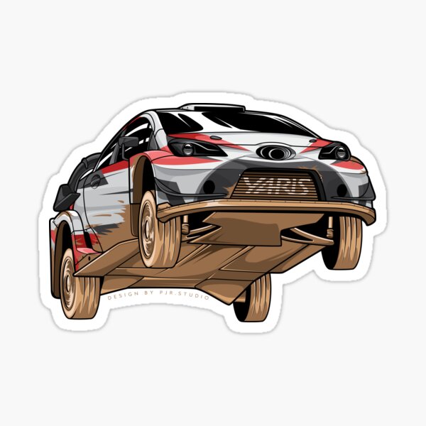 WRC yaris high jump Sticker