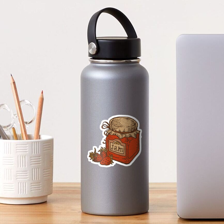 Cottage Core Jam Illustration Sticker
