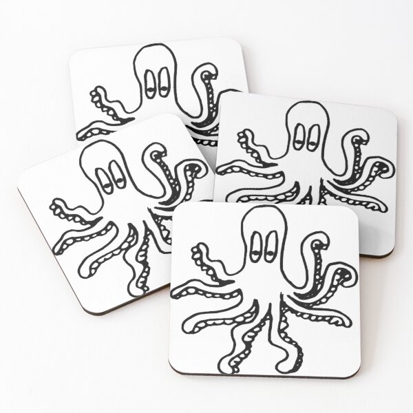 Item preview, Black and White Octopus designed and sold by Katherine Swartzbeck.