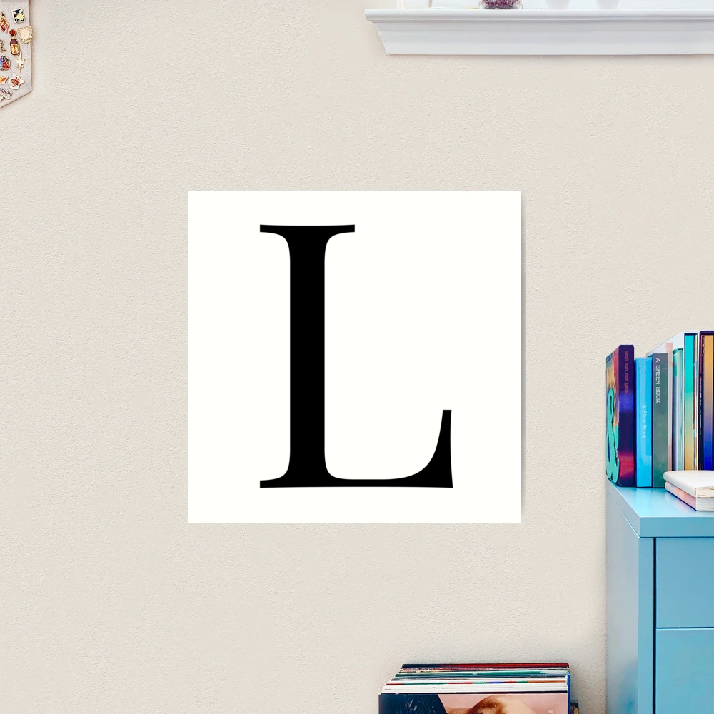 Letter L in a Classic Font