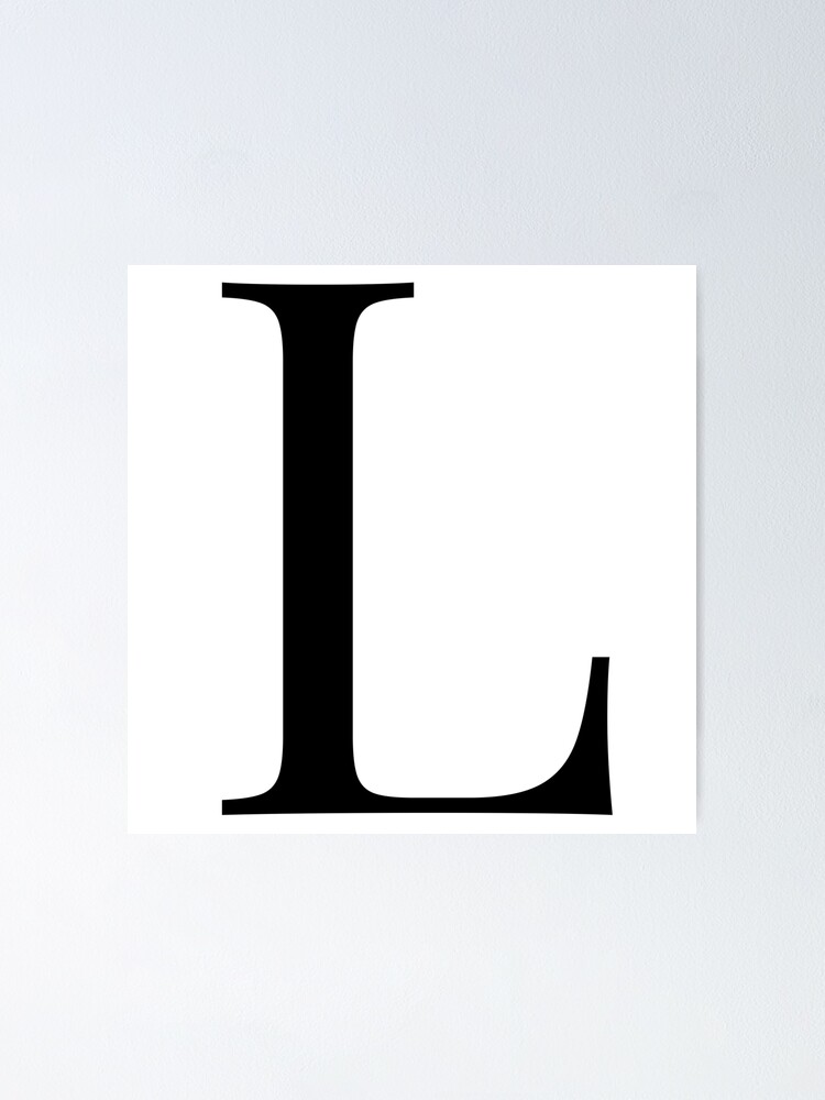 Letter L in a Classic Font
