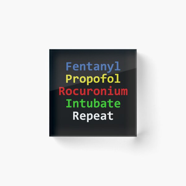 Item preview, Anesthesia made simple, fentanyl, propofol, rocuronium, intubate designed and sold by Tunezdesign.