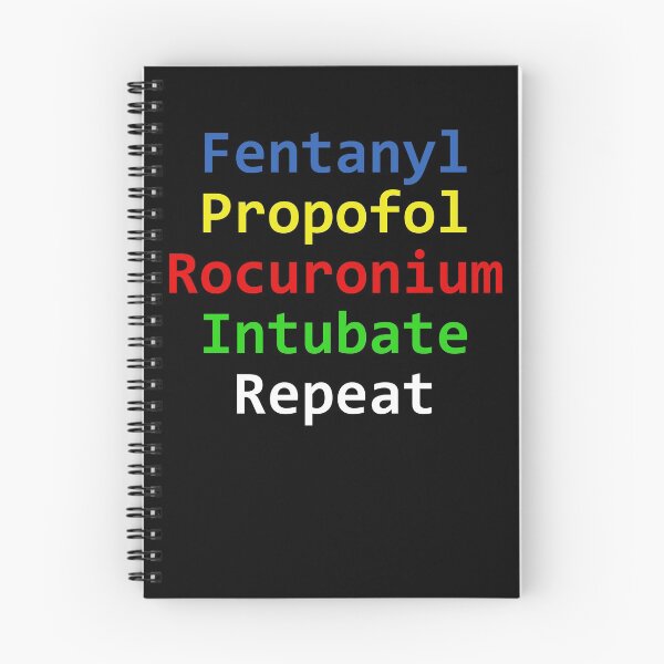 Item preview, Anesthesia made simple, fentanyl, propofol, rocuronium, intubate designed and sold by Tunezdesign.