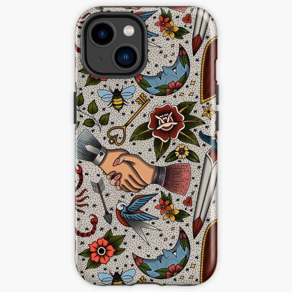 American Traditional Flash Pattern iPhone Tough Case