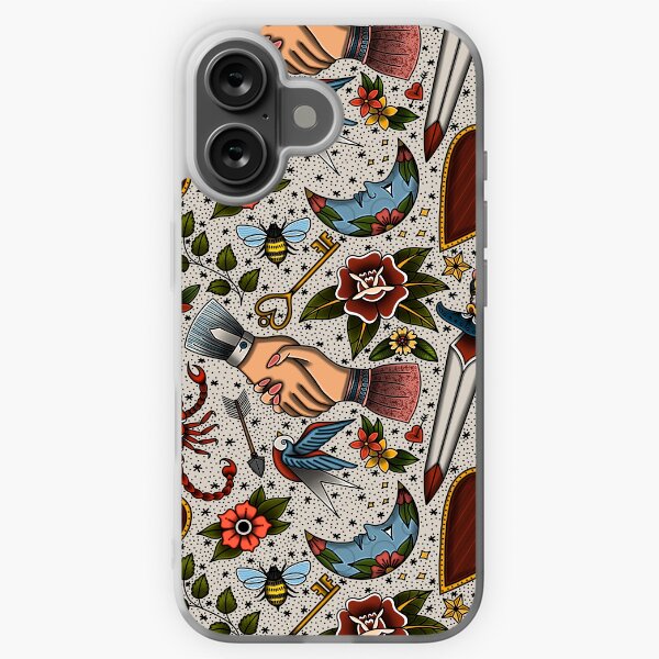 iPhoneケース Ameri VINTAGE - Ameri vintage FUR SMARTPHONE POUCH American Traditional Flash Pattern