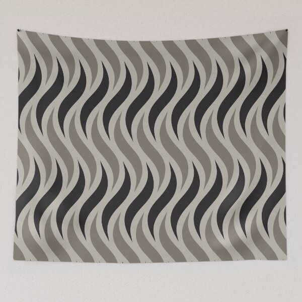 Item preview, Black Wavy African Pattern  designed and sold by Inogitna Designs.