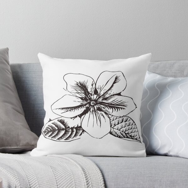 Item preview, black and white flower designed and sold by Free1DOM.