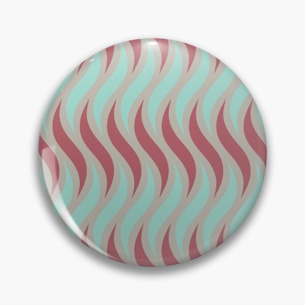 Item preview, Terracotta and Turquoise Wavy Afrocentric Pattern  designed and sold by Inogitna Designs.