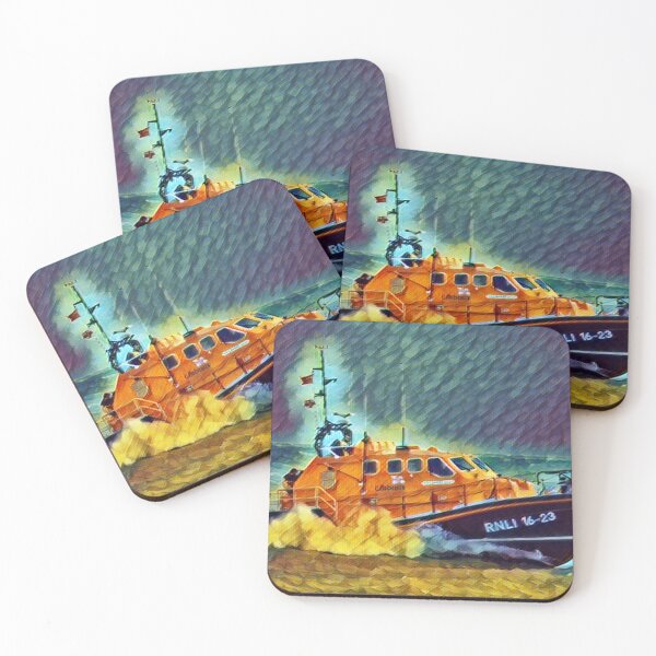 Item preview, Lifeboat Lifeline In Watercolour Effect - Large Brushstrokes designed and sold by Fearless-Fox.