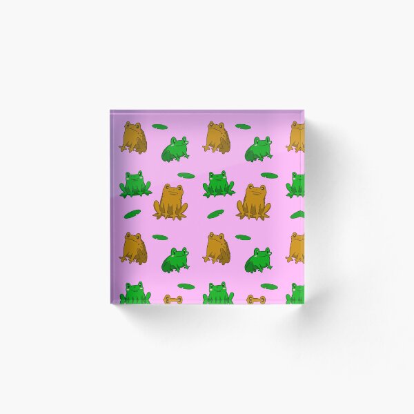 Item preview, Frog Friends in pink designed and sold by emmysdoodles.