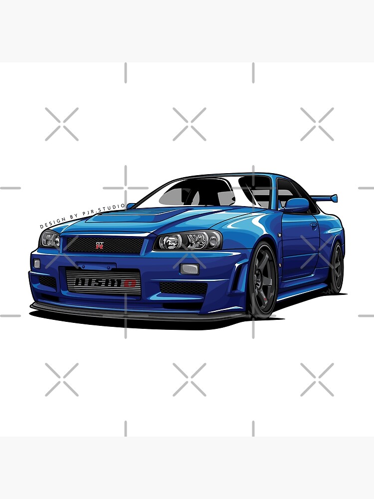 Nissan Skyline R34 GT-R Fast And Furious Art Print for Sale by