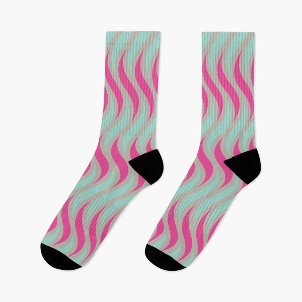 Item preview, Fluo Pink Wavy Lines African Pattern  designed and sold by Inogitna Designs.