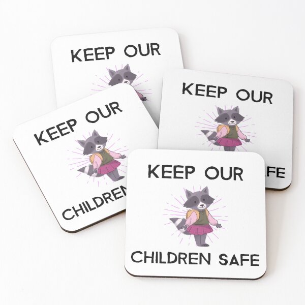Item preview, Cute Keep Our Children Safe - Raccoon designed and sold by Clothing-Guru.