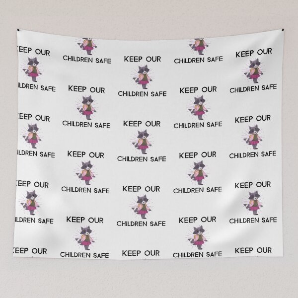 Item preview, Cute Keep Our Children Safe - Raccoon designed and sold by Clothing-Guru.