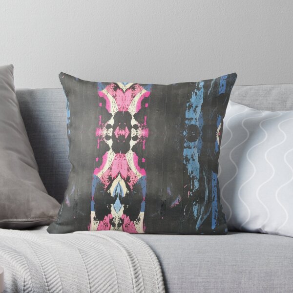 Geometric Striped Pattern Throw Pillow