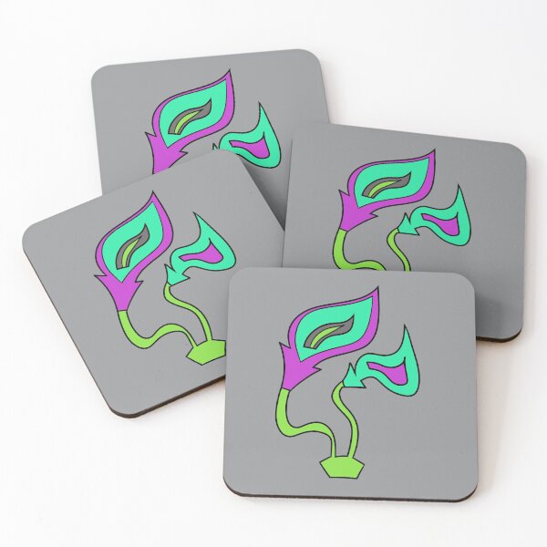 Item preview, Funky Aqua Fire Flowers designed and sold by VazMasDesign.