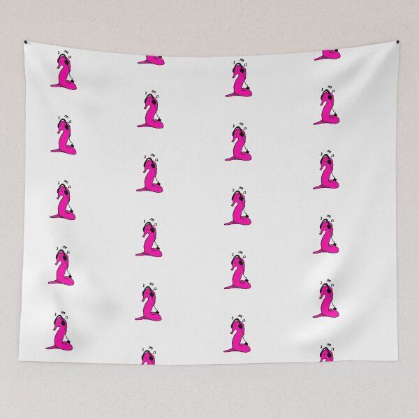 Item preview, Listening to Music- Worm on a String, pink designed and sold by KittenCabDoodle.