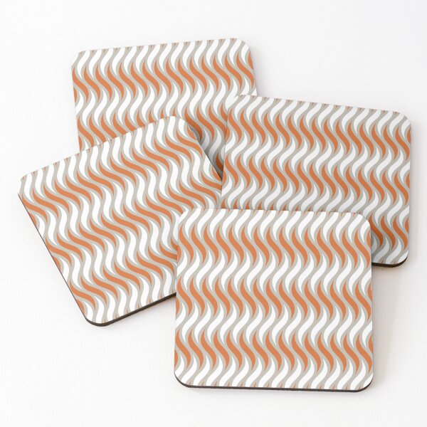 Item preview, Psychedelic Moving Waves African Pattern Terracotta designed and sold by Inogitna Designs.