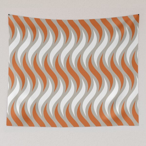 Item preview, Psychedelic Moving Waves African Pattern Terracotta designed and sold by Inogitna Designs.