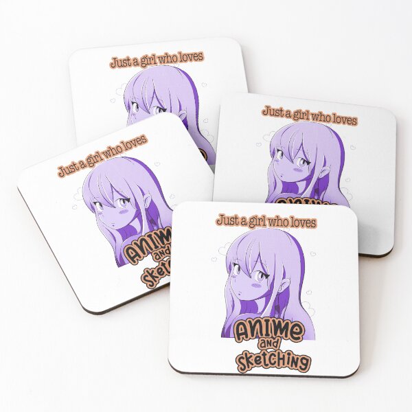 Item preview, Just a girls who loves anime and sketching designed and sold by joanaoberg.