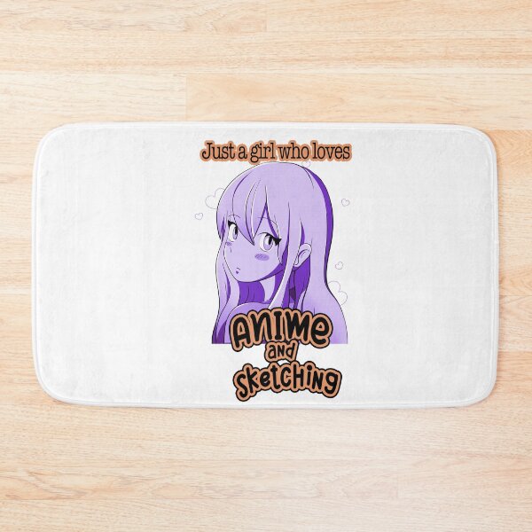 Item preview, Just a girls who loves anime and sketching designed and sold by joanaoberg.