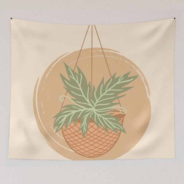 Item preview, Boho aesthetic hanging plant designed and sold by RRdesigned.