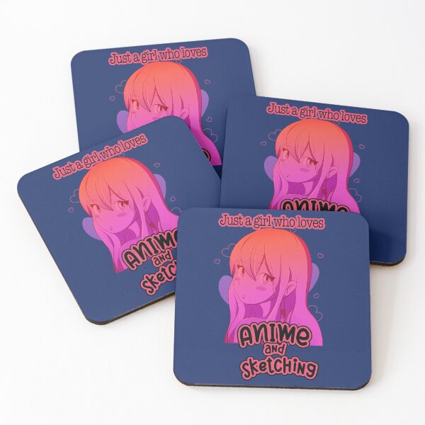 Item preview, Just a girls who loves anime and sketching designed and sold by joanaoberg.