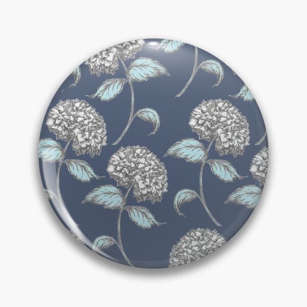Item preview, Hydrangea Vintage Floral Pattern in Blue designed and sold by jeff-jones.